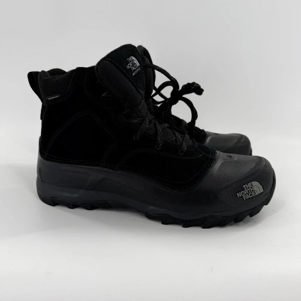 The North Face Chilkat V 400 Waterproof Winter Boots Mens Black Suede Insulated